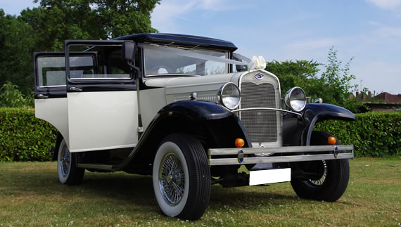 Classic wedding car