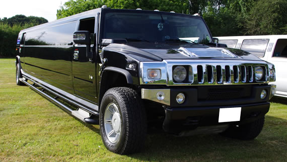 Black 16-seater Hummer limousine