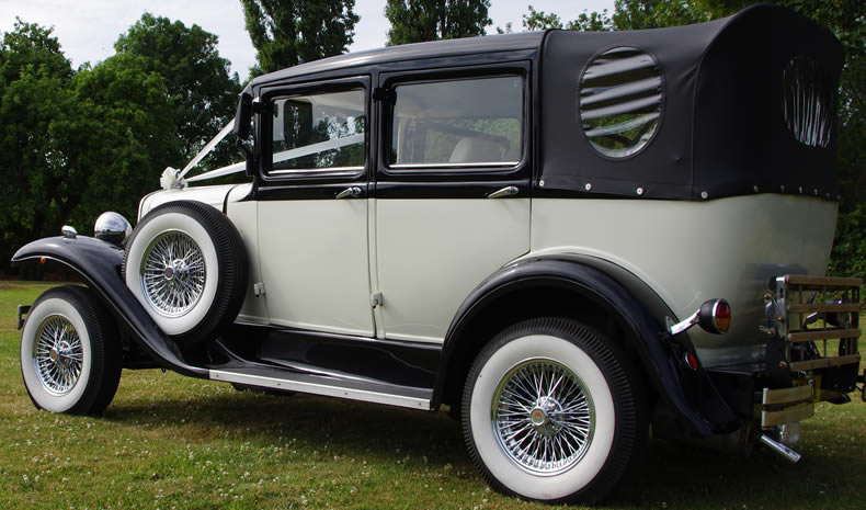 Classic wedding car