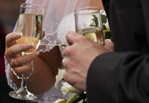 Ice buckets and champagne glasses